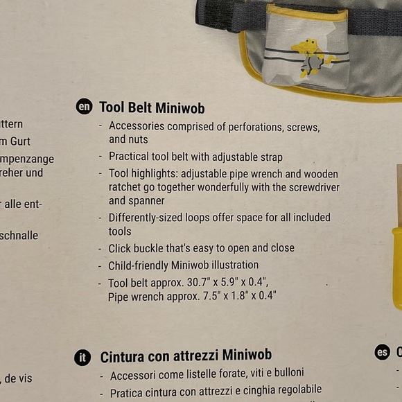 Small Foot- Construction Worker Tool Belt - Picture 3 of 5